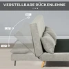 Koduva Miegamoji sofa, svečių lova, pilka, 141 x 90 x 81 cm