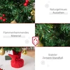 Koduva Mini Kalėdų eglutė, 60 cm, žalia, su LED lemputėmis ir kalėdiniais kamuoliukais