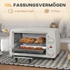 Elektrinė krosnelė Koduva Mini orkaitė, 10 l, 36,5 x 26 x 22 cm, kreminė balta