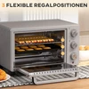 Elektrinė krosnelė Koduva Mini orkaitė, 21 l, sidabrinė, nerūdijantis plienas, 100-230 °C