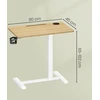 Koduva Mobilus pastatomas stalas su ratukais, 80 x 45 x 65–102 cm, aukso ąžuolo spalvos