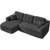 Koduva Modulinė kampinė sofa su kairiąja šezlongo dalimi, 244 cm pločio, pilka