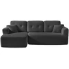 Koduva Modulinė kampinė sofa su kairiąja šezlongo dalimi, 244 cm pločio, pilka