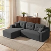 Koduva Modulinė kampinė sofa su kairiąja šezlongo dalimi, 244 cm pločio, pilka