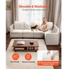 VEVOR Modulinė svetainės sofa SS001-5, 5 vietų, smėlio spalvos