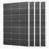 Koduva Monokristalinis saulės modulis VEVOR, 4 vnt. x 100 W, aliuminio rėmas, 90 x 58 x 3 cm