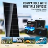 VEVOR Monokristalinis saulės skydelis S100 su įkrovimo valdikliu, 100 W, 12 V, 110 x 45 x 3 cm