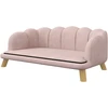 Aosom Naminių gyvūnų sofa šunims iki 25 kg, rožinė, 98,5 x 60,5 x 35,5 cm