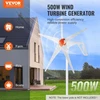 VEVOR Namų vėjo turbina 500 W, 12 V, 5 mentės, su MPPT valdikliu, 120 x 120 x 68 cm