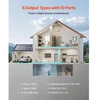 VEVOR Nešiojama elektros stotis Q3600Pro, 3600 W, 3840 Wh, juoda ir pilka, 61 x 29 x 46 cm