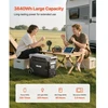 VEVOR Nešiojama elektros stotis Q3600Pro, 3600 W, 3840 Wh, juoda ir pilka, 61 x 29 x 46 cm