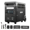 VEVOR Nešiojama elektros stotis Q3600Pro, 3600 W, 3840 Wh, juoda ir pilka, 61 x 29 x 46 cm
