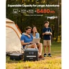 VEVOR Nešiojama saulės energijos stotis, 2400 W, su 200 W sulankstomu saulės skydeliu, 2160 Wh