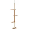 Koduva Nuo grindų iki lubų tvirtinamas kačių draskymo stulpas, 228-260 cm, khaki