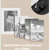 Nuotraukų rėmelis Songmics Nuotraukų rėmelių koliažas 10 nuotraukų 10 x 15 cm, MDF, baltas, 60 x 49,3 x 3,6 cm