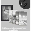 Nuotraukų rėmelis Songmics Nuotraukų rėmelių koliažas, 12 rėmelių 10 x 15 cm nuotraukoms, juodas, 63,3 x 3,6 x 63,3 cm