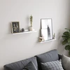Songmics Pakabinamos sieninės lentynos, 2 vnt., baltos, E1 MDF, 60 x 10 cm
