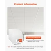 VEVOR Pakabinamų lubų plokštės BS-2424, 605 x 605 mm, baltos, PVC, 12 vnt.