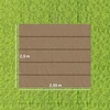 Koduva Pakeičiamas stogo tentas pavėsinei, 3 x 3 m, rudas, 250 x 255 cm