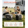 VEVOR Papildoma baterija nešiojamai elektros stočiai QX3600, 3840 Wh, juoda / pilka, 61 x 29 x 46 cm