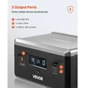 VEVOR Papildoma baterija nešiojamai maitinimo stočiai Q2400BP, 2160 Wh, juoda/pilka, 39 x 27 x 20 cm