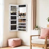 Koduva Papuošalų spintelė su LED apšvietimu ir veidrodžiu, rakinama, balta, 9,8 x 37,6 x 108,1 cm