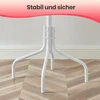 Koduva Pastatoma drabužių kabykla iš plieno su 12 kabliukų, 55 x 55 x 180 cm, balta