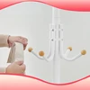 Koduva Pastatoma drabužių kabykla iš plieno su 12 kabliukų, 55 x 55 x 180 cm, balta