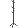Koduva Pastatoma drabužių kabykla medžio formos, kaučiukmedžio, 8 kabliukai, 47 x 47 x 175 cm, juoda