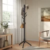 Koduva Pastatoma drabužių kabykla medžio formos, kaučiukmedžio, 8 kabliukai, 47 x 47 x 175 cm, juoda