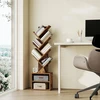 Koduva Pastatoma knygų lentyna medžio formos, ruda, medžio drožlių plokštė, 20,3 x 38 x 123,2 cm