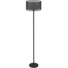 Koduva Pastatoma lempa, juodas ir baltas gaubtas, kojos jungiklis, metalas, 33 x 152,5 cm