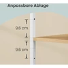 Koduva Pastatoma virtuvės lentyna su 4 lygiais, 80 x 40 x 140 cm, medžio drožlių plokštė ir plienas