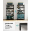 Koduva Pastatomas lentynų stelažas, 2 vnt., 180 x 90 x 40 cm, iki 875 kg, sidabrinis