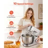 VEVOR Pastatomas maišytuvas SM-2541H, 5,7 l, 1500 W, sidabrinis