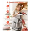 VEVOR Pastatomas plakiklis SM-1503BM, 1500 W, 6 l, su 1,5 l maišytuvo indu, sidabrinis