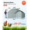 VEVOR Paukščių aptvaras YD362, su PE stogu, 3 x 6 x 2 m