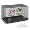 VEVOR Paukščių narvas 504CD su stovu ant ratukų ir padėklu, plienas, 76 x 46 x 45 cm