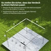 Koduva Pavėsinės pakaitinis stogo tentas 3 x 3 m, tamsiai pilkas, 250 x 255 cm