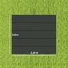 Koduva Pavėsinės pakaitinis stogo tentas 3 x 3 m, tamsiai pilkas, 250 x 255 cm
