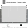 Koduva Pavėsinės šoninės užuolaidos, 2 vnt. rinkinys, 3 x 3 m arba 3 x 6 m, baltos