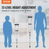 VEVOR Pažastiniai ramentai, aliuminiai, reguliuojamo aukščio 97-157 cm, 1 pora, iki 136 kg