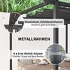 Koduva Pergola 3 x 3 m su stumdomu stogu, metalinis rėmas, tamsiai pilka