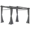 Koduva Pergola su stumdomu stogu, tamsiai pilka, 2,97 x 2,95 x 2,3 m