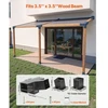 Koduva Pergolos laikiklių rinkinys VEVOR SSAE3, 3 vnt., 4 krypčių, 92 x 92 mm sijoms, anglinis plienas