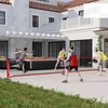 Koduva Pickleball tinklo rinkinys su stovu, kamuoliais, plienas, plastikas, raudona