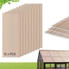 Koduva Plastikinės stogo plokštės VEVOR, polikarbonatas, 12 vnt., skaidriai rudos, 152 x 61 cm