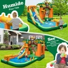 Promotion Pripučiama vandens žaidimų aikštelė 7-in-1 Tropical su čiuožykla, krepšinio lanku ir vandens pistoletu, 680 W