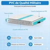 Koduva Pripučiamas gimnastikos kilimėlis, PVC, žalias, 297 x 98 x 11 cm, su elektriniu siurbliu ir krepšiu