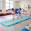 Koduva Pripučiamas gimnastikos kilimėlis, PVC, žalias, 297 x 98 x 11 cm, su elektriniu siurbliu ir krepšiu